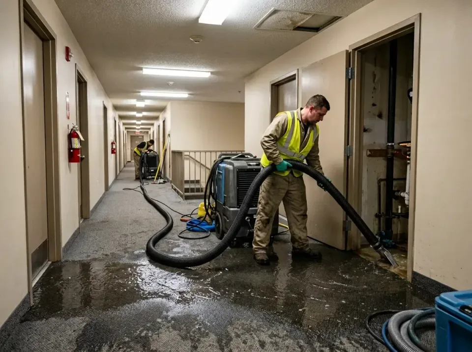 multi-unit-apartment-hallway-f-005 — frequently asked questions, Emergency Burst Pipe Water Extraction & Removal in East Pas…